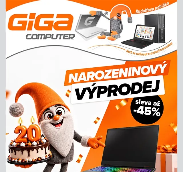 GIGACOMPUTER: Narozeninový výprodej – říjen 2026