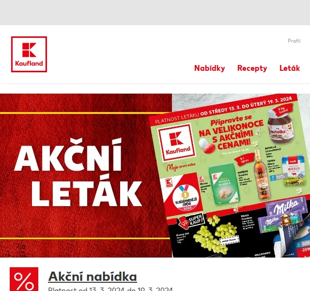 Kaufland: Tatra máslo 39,90 Kč – červen 2026 | Nuslet.cz