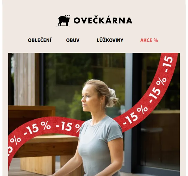 Ovečkárna: Péče a zdraví se slevou 15 % – duben 2026