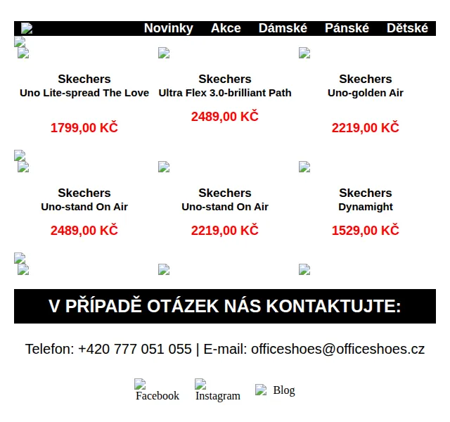 Office Shoes: Skechers od 1529 Kč – červen 2026 | Nuslet.cz