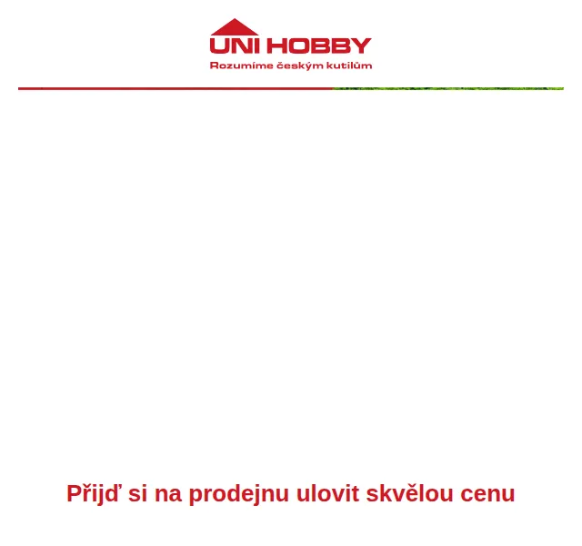 UNI HOBBY: Startujeme výprodej sezónního zboží – červen 2026 | Nuslet.cz