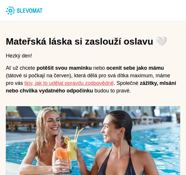 Slevomat: Dárky pro mámu na Den matek – wellness pobyty, čokolády, masáže | Nuslet.cz