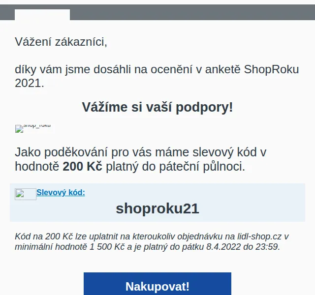 Lidl: Sleva 200 Kč na nákup nad 1 500 Kč – červen 2026 | Nuslet.cz