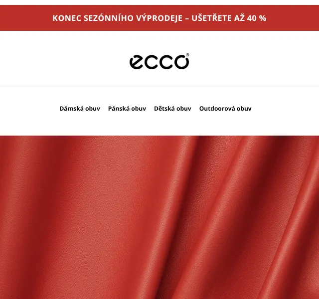 ECCO: Letní výprodej až 40 % – Červenec 2026 | Nuslet.cz