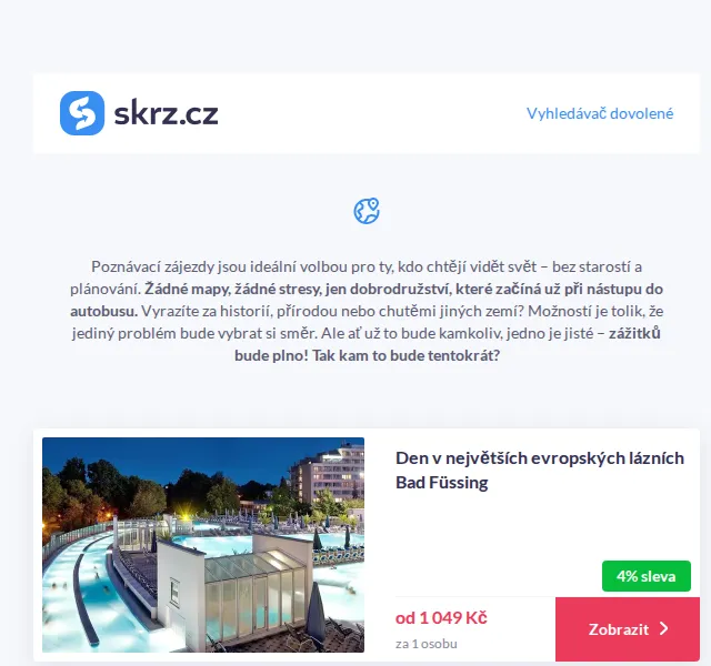 Vánoce na Skrz: poznávací zájezdy od 999 Kč – červen 2026 | Nuslet.cz
