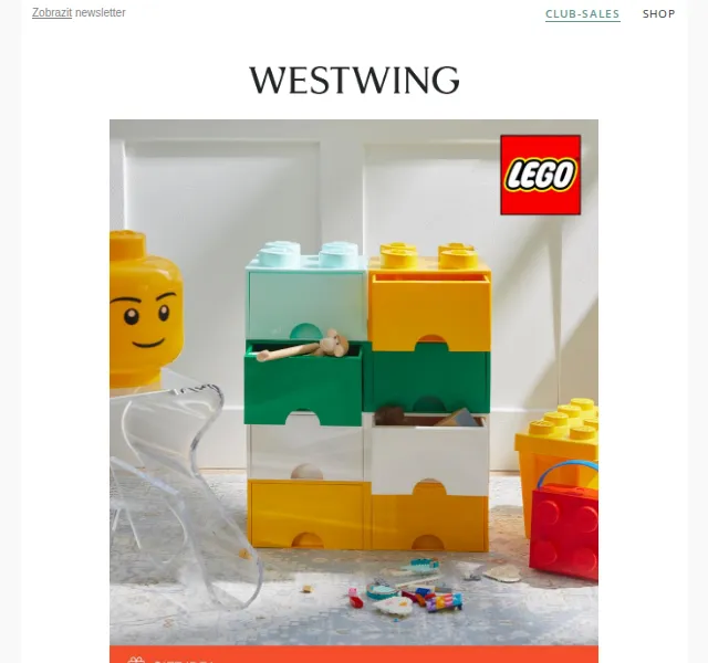 Westwing: LEGO doplňky a dárky pro děti – červen 2026 | Nuslet.cz