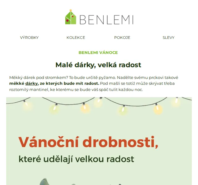 Michal z rodiny Benlemi: Vánoční drobnosti s kódem až 5% – červen 2026 | Nuslet.cz