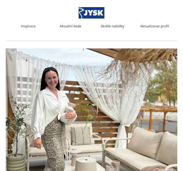 JYSK: terasa v boho stylu – slevy až -42 % – květen 2026