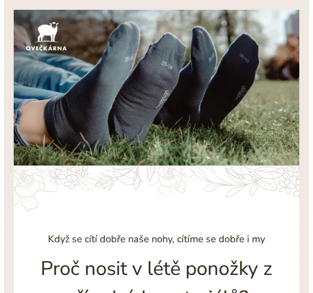 Ovečkárna: merino ponožky od 149 Kč – červen 2026 | Nuslet.cz