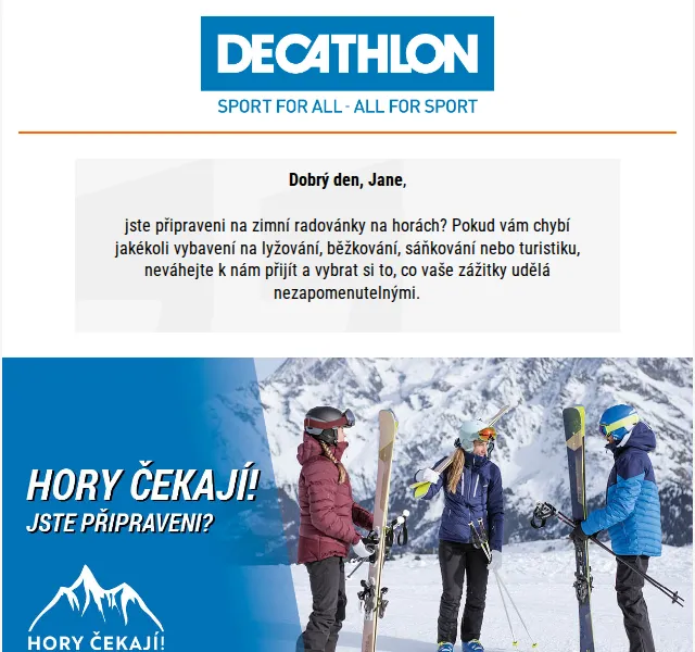 DECATHLON: Zimní radovánky na horách – červen 2026 | Nuslet.cz