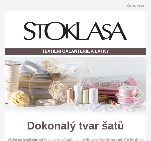 Stoklasa: Výztuž do korzetu, perly, satén – červen 2026 | Nuslet.cz