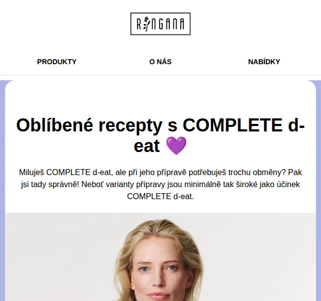 RINGANA: COMPLETE d-eat sleva 10 % – červenec 2024 | Nuslet.cz