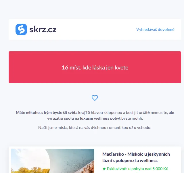 Vánoce na Skrz: Romantické pobyty pro 2 – červen 2026 | Nuslet.cz