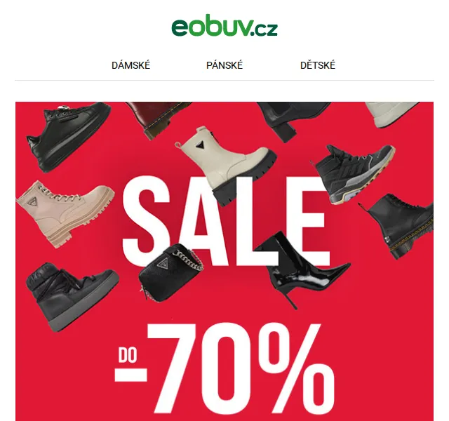 eobuv.cz: obuv se slevou do -70 % – červen 2026 | Nuslet.cz