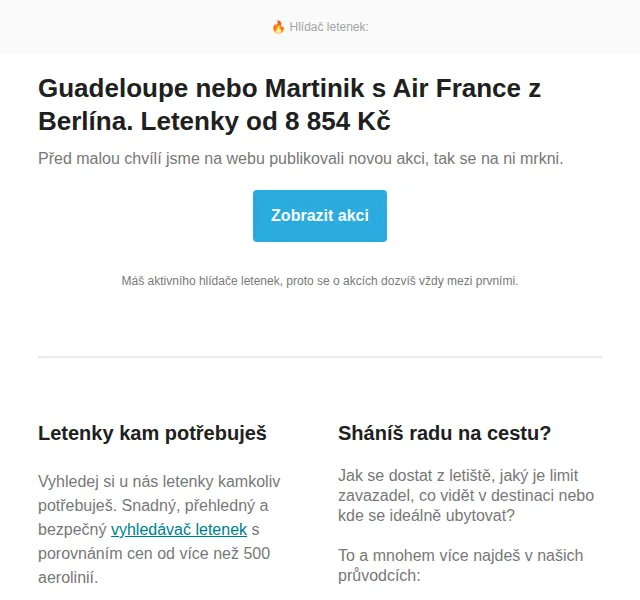 Cestujlevne.com: Guadeloupe nebo Martinik s Air France z Berlína – červen 2026 | Nuslet.cz