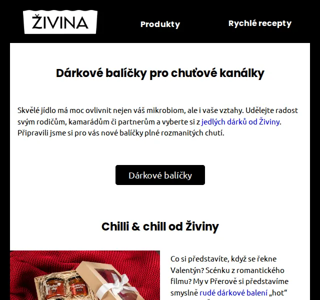 Živina: Dárkové balíčky a asijské omáčky – červen 2026 | Nuslet.cz