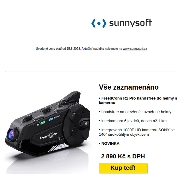 Sunnysoft: FreedConn, Garmin, Xiaomi a další – červen 2026 | Nuslet.cz