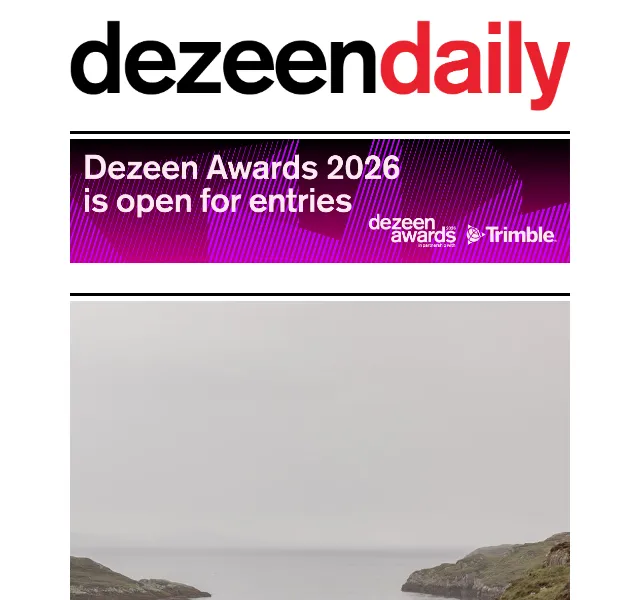 Dezeen Daily: Architektonické novinky a designové projekty – červen 2026 | Nuslet.cz