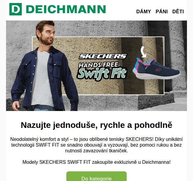 DEICHMANN: SKECHERS SWIFT FIT boty – červen 2026 | Nuslet.cz