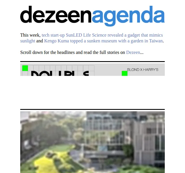 Dezeen Daily: SunLED sluneční gadget a Kengo Kuma museum – červen 2026 | Nuslet.cz
