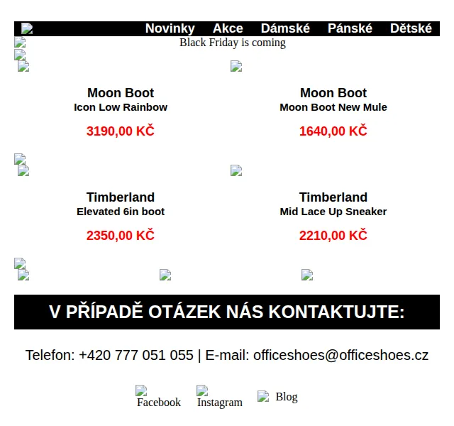 Office Shoes: Výprodej Moon Boot a Timberland – červen 2026 | Nuslet.cz