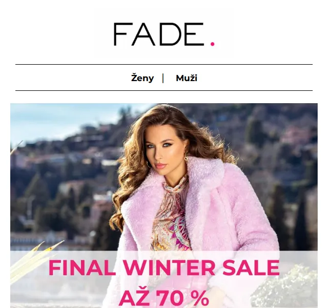 Fade: Final Winter Sale Guess až 70 % – červen 2026 | Nuslet.cz