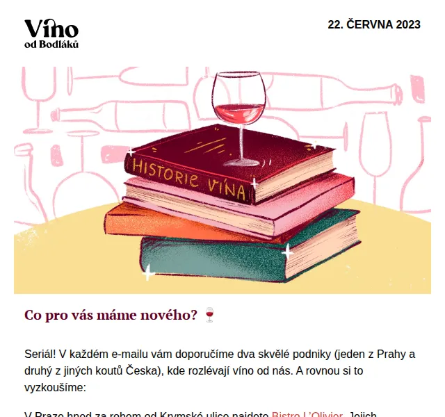 Jitka za Víno od Bodláků: Veltlín s 20% slevou a tipy na restaurace – červenec 2026 | Nuslet.cz