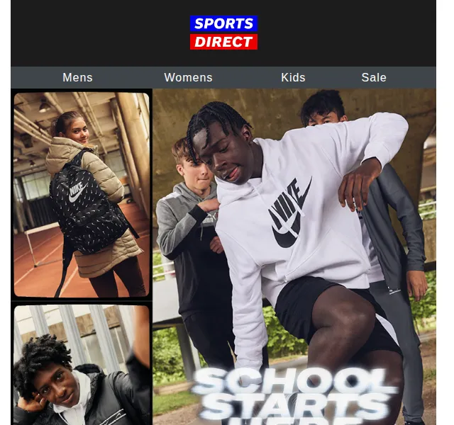 Sportsdirect.com: Nike až 45% sleva na školy – červen 2026 | Nuslet.cz