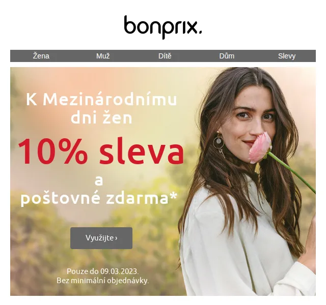 bonprix: Ušetřete 10 % & poštovné – červen 2026 | Nuslet.cz