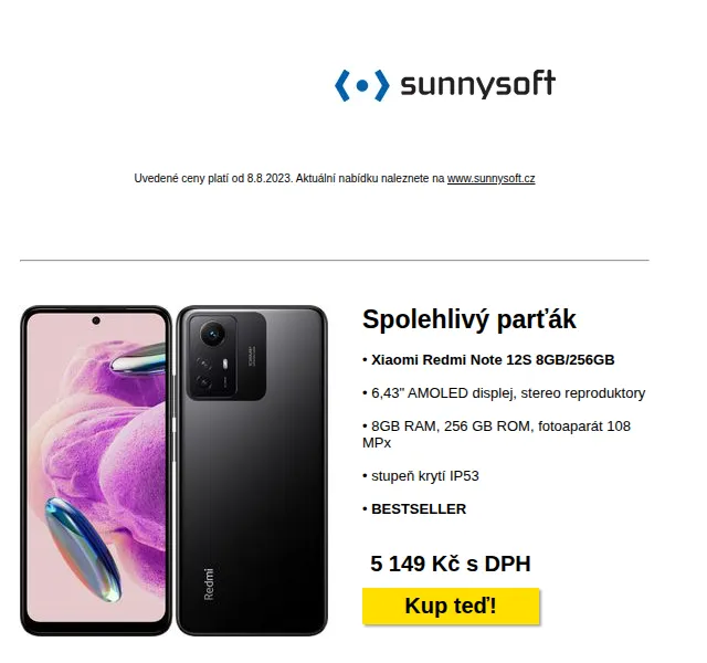 Sunnysoft: Xiaomi Redmi Note 12S a endoskop – červenec 2026 | Nuslet.cz