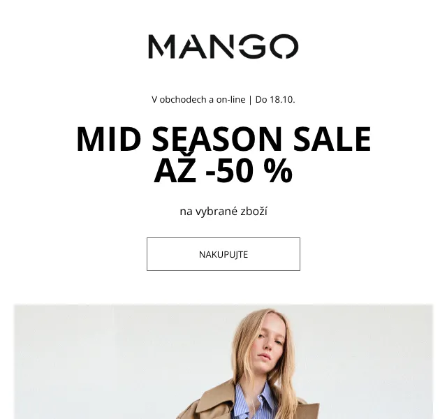 MANGO Home: až 50 % sleva – říjen 2026
