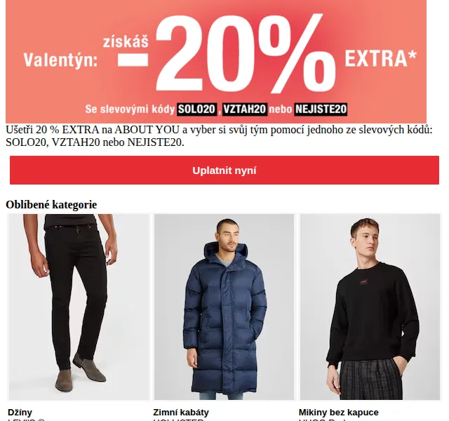 ABOUT YOU: Ušetři 20 % EXTRA – červen 2026 | Nuslet.cz