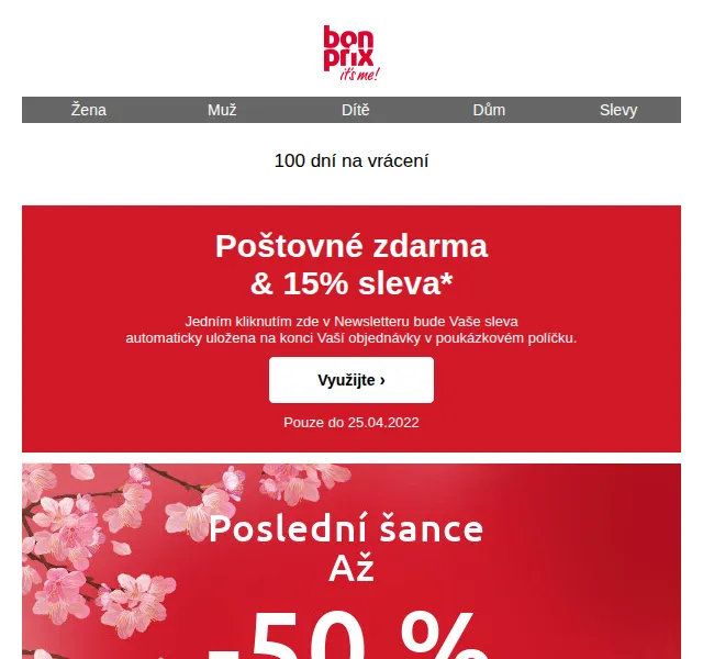bonprix: 15% sleva a poštovné zdarma – červen 2026 | Nuslet.cz
