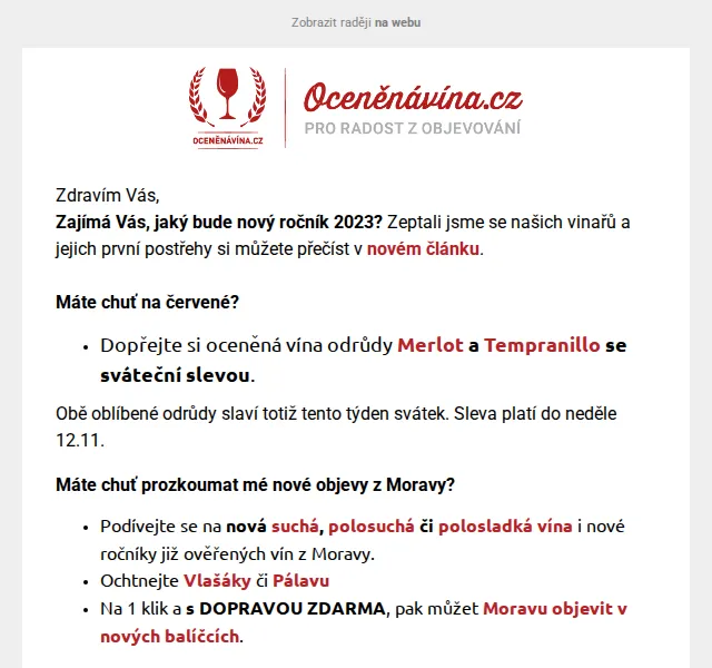 Oceněnávína.cz: Sleva na Merlot a Tempranillo, Svatomartinský balíček – červenec 2026 | Nuslet.cz