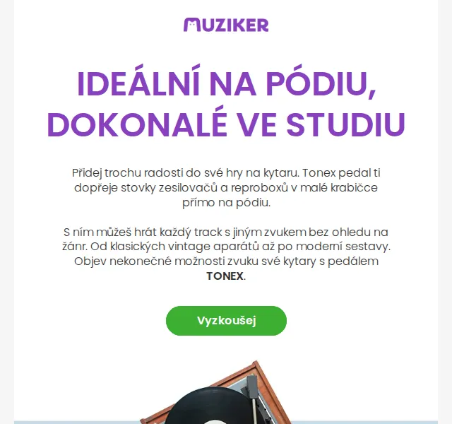 Muziker: TONEX pedal – stovky aparátů v jedné krabičce – červen 2026 | Nuslet.cz