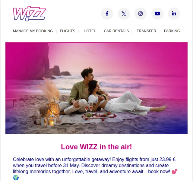 Wizz Air: Letenky od 23,99 € – červen 2026 | Nuslet.cz