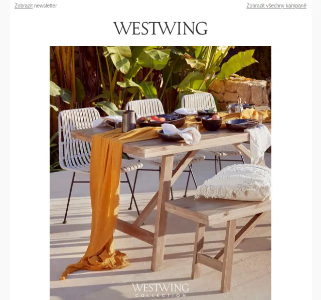 Westwing: Al Fresco kolekce a neutrální styl – červen 2026 | Nuslet.cz