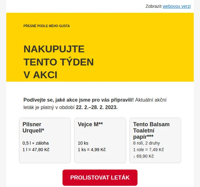 Billa: Až 62% slevy v akčním letáku – červen 2026 | Nuslet.cz