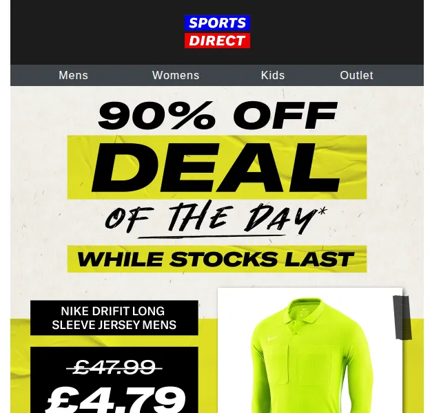 Sportsdirect.com: Nike DriFit jersey za 90 % slevu – červen 2026 | Nuslet.cz