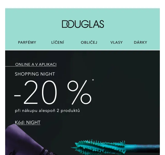 Douglas CZ: -20 % na parfémy a kosmetiku – květen 2026