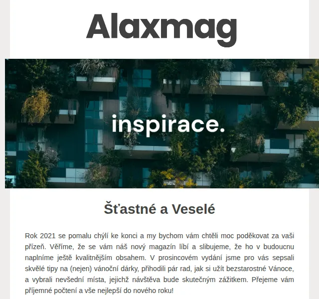 ALAXMAG.CZ: Vánoční magazín plný tipů na dárky – prosinec 2021 | Nuslet.cz