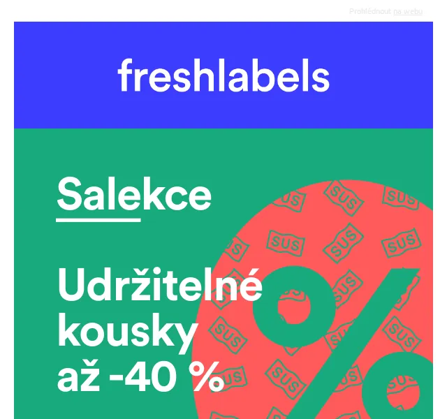 Freshlabels: udržitelné produkty se slevou až 40 % – červen 2026 | Nuslet.cz