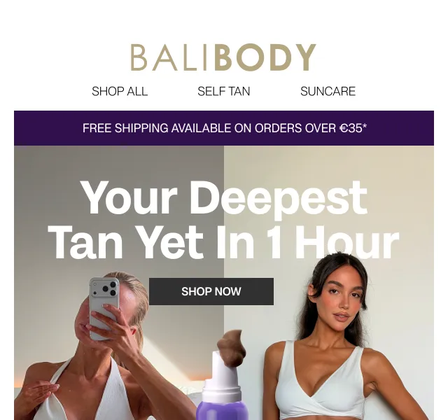 Bali Body: Deep Violet Express Self Tan – červenec 2026