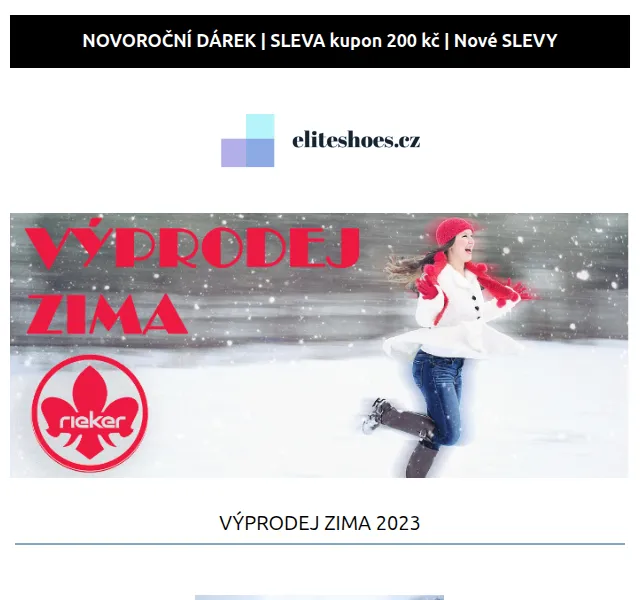 Eliteshoes: Sleva 200 Kč na zimní výprodej – červen 2026 | Nuslet.cz