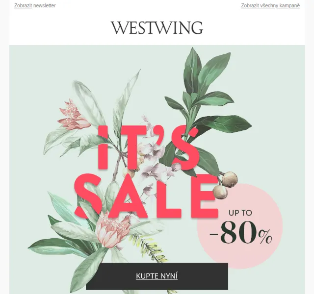 Westwing: Sleva až -80 % na nábytek a bytové doplňky – červen 2026 | Nuslet.cz