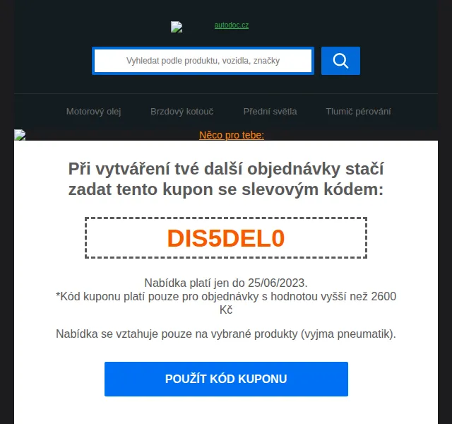 Autodoc.cz: doručení za sníženou cenu – červen 2026 | Nuslet.cz