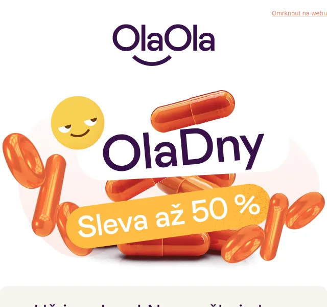 OlaOla: Doplňky až 50 % sleva – květen 2026 | Nuslet.cz
