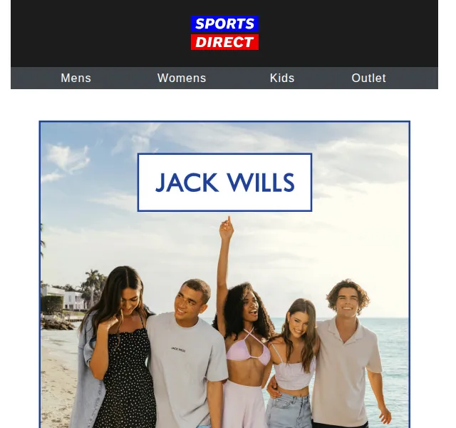 Sportsdirect.com: Jack Wills letní kolekce – červen 2026 | Nuslet.cz
