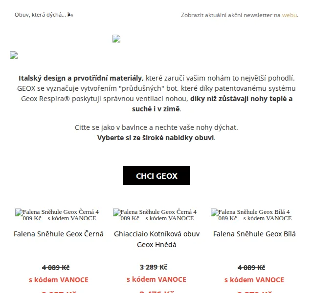 UrbanStore: Geox obuv se slevou až 42 % – červen 2026 | Nuslet.cz