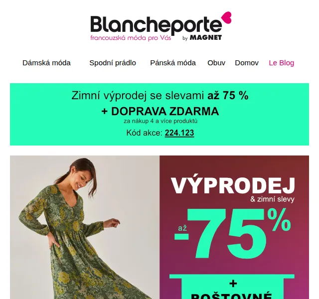 Blancheporte: Sukně a šaty ve výprodeji až -75 % – červen 2026 | Nuslet.cz